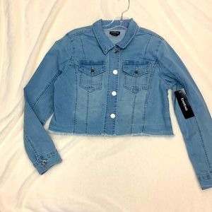 Bebe juniors crop Jean jacket